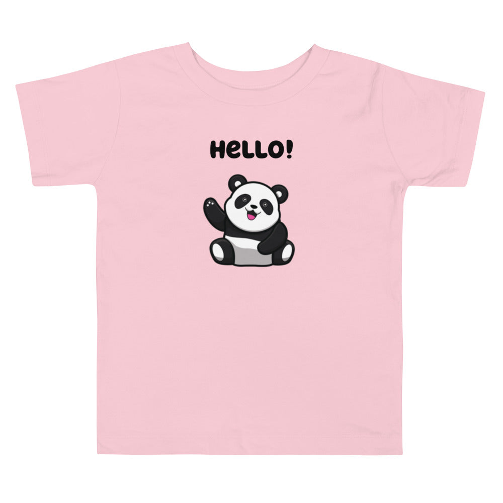 Panda Hello - Toddler Short Sleeve Tee
