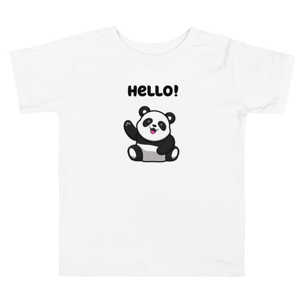 Panda Hello - Toddler Short Sleeve Tee